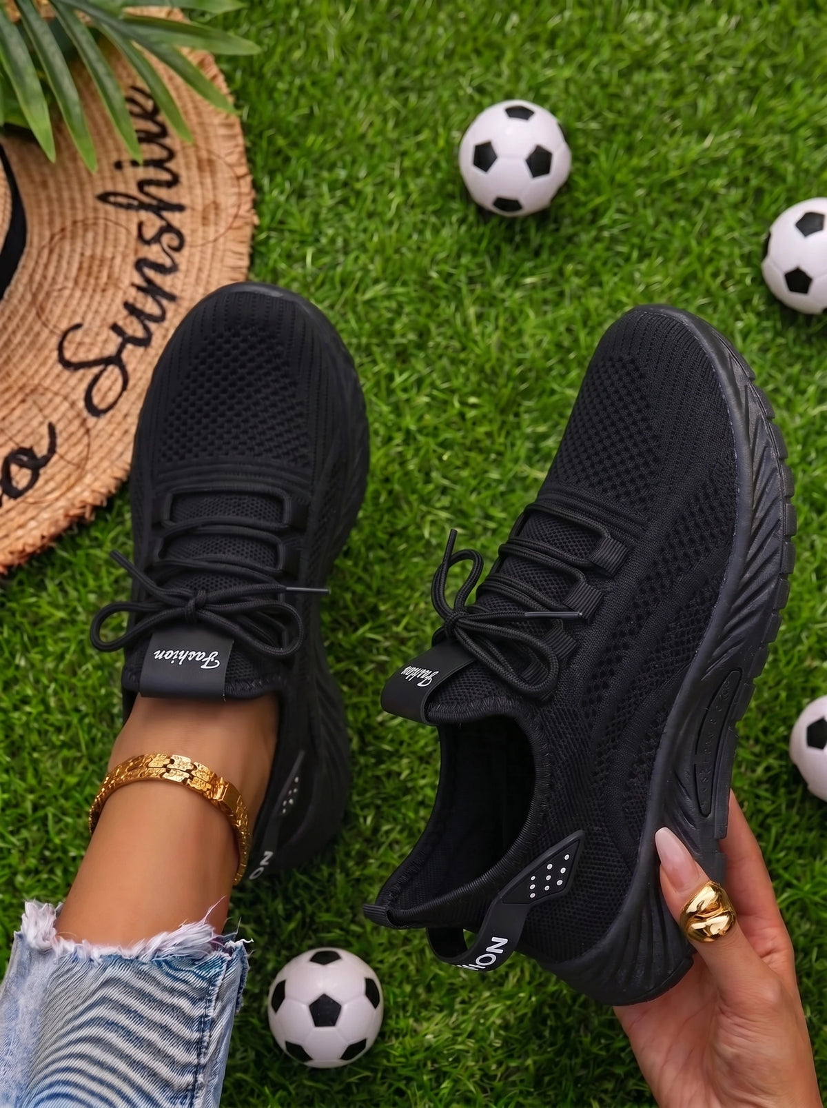 Women Comfort Knit Mesh Slip On Sneakers Lightweight Non Slip/Soft Sole Casual Shoes Daily Outdoor Workout Footwear