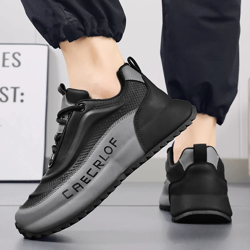 New trendy large-size men's shoes sporty and casual shoes with thick soles/heightening men's soft-bottomed loafers trendy shoes