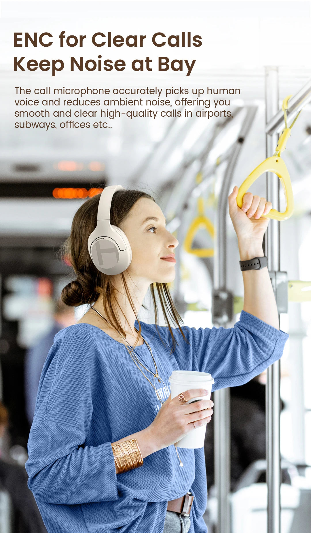 HAYLOU S35 ANC Wireless Bluetooth Headphones 42dB ANC ENC/Over-ear Headphone Noise Cancellation 60H Playtime Earphones