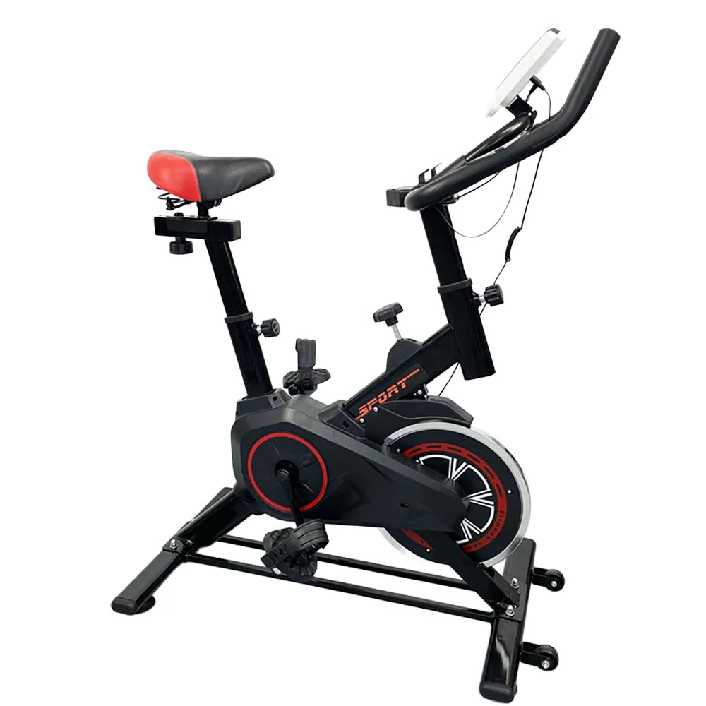 Silent Indoor Bike Home Exercise Equipment Adjustable/Spin Bike with Comfort Seat for Cardio Training