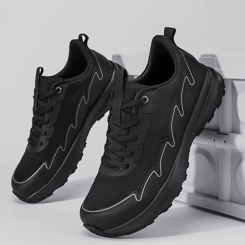 Wide Toe Running Shoes 4E Dynamic Thick Outdoor Fitness Men's Shoes/Foot Cross-Border Shoes Comfortable Breathable