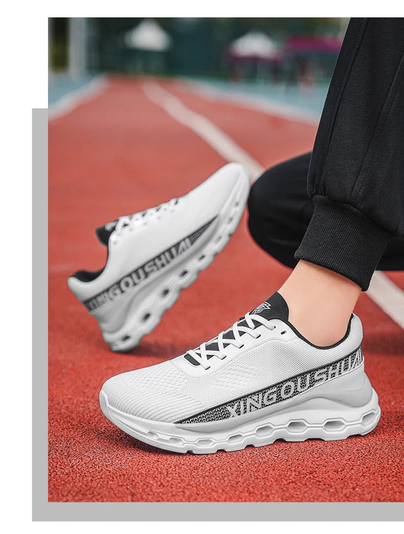 New men shoes Couple Mesh Sneakers Breathable Sports/Casual Shoes with Anti-Slip and Cushioning Running Shoes