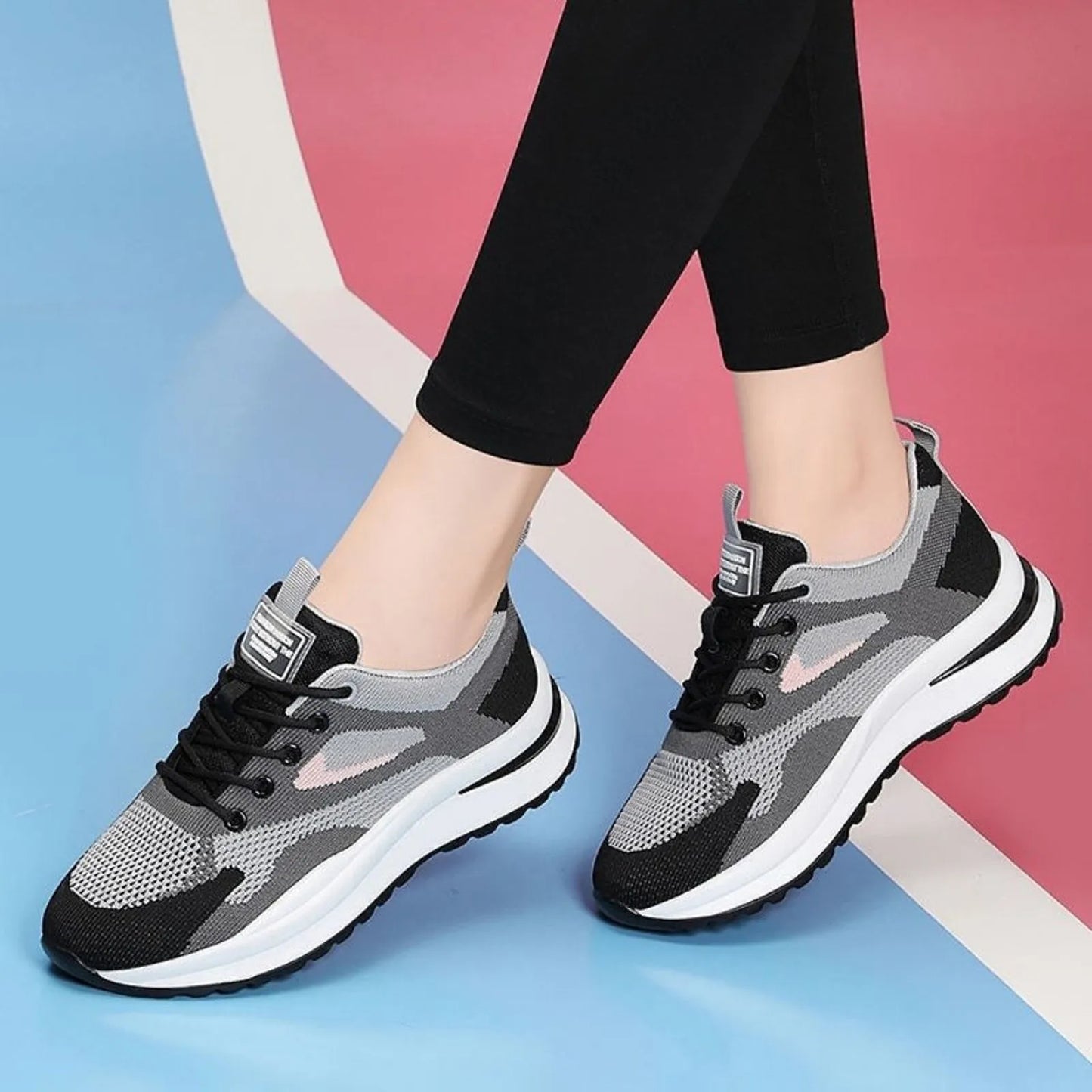 Sneakers For Girls Lightweight Sneakers Women's Fashion Running Shoes/Mesh Breathable And Women's Sports Shoes