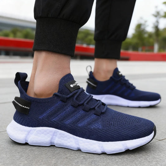Running Shoes for Men Lightweight Soft Soled Mesh Breathable/Lace Up Casual Shoes Outdoor Exercise Sneakers Men