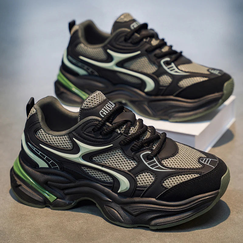 New Style Heightening Casual Thick Bottom Anti-Slip Wear-Resistant/Lightweight Men's Sport Shoes Comfortable Spring