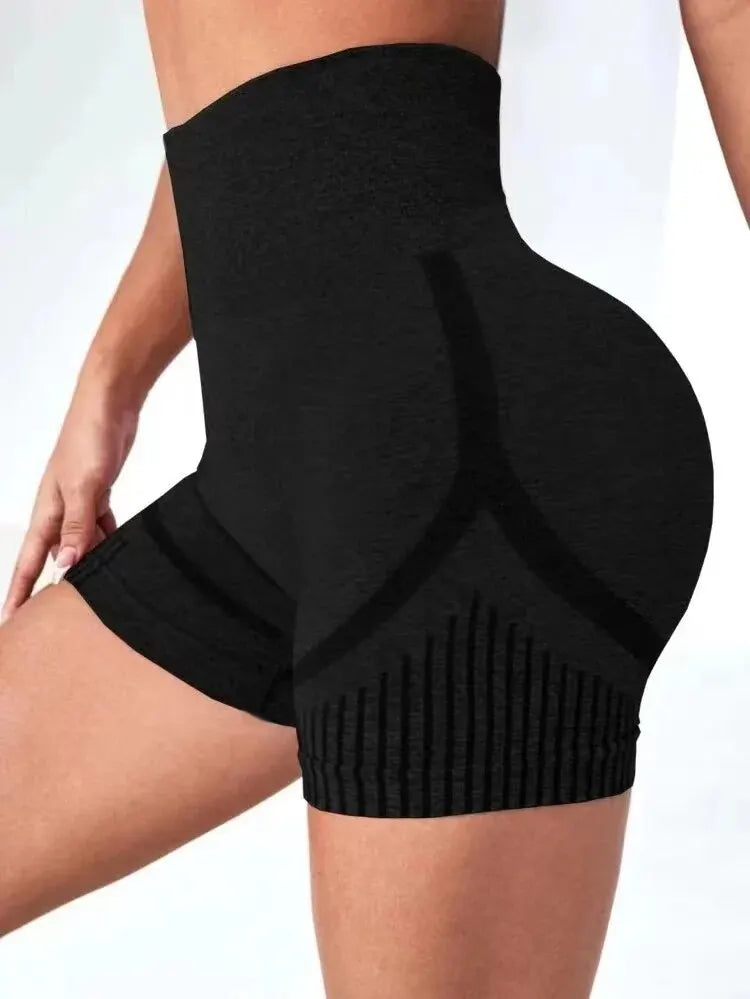 Yoga Shorts Cross-border Honey Buttocks Buttocks Sports High Waist/Abdomen Stretch Tight-fitting Anti-glare Quick-drying Fitness