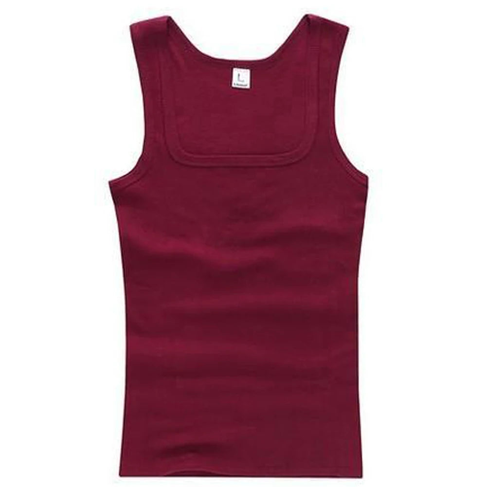 HOT Summer Male clothes Women Basic Elastic Tank Tops/100% Pure Cotton Sleeveless Fitness T-shirt Elastic Bodybuilding Vest
