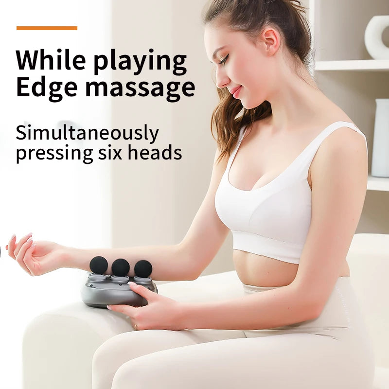 Whole body high frequency massager Muscle relaxation massager/6 head and neck membrane massager 6 fascia gun