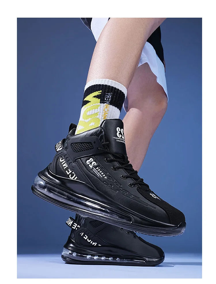 Men's Running Shoes Casual Sneakers New Spring Anti-shock/Air Cushion Sport Shoes Thick Bottom Anti-slip Running Shoes