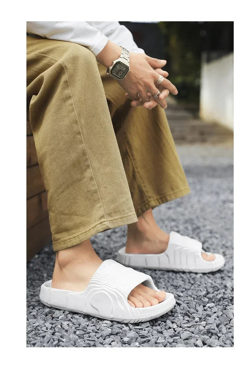 Luxury Man Sandal for Men Brand Men's Shoes White Sandals Flat/Men's Soft Sandal Summer Shoes Sale Slippers