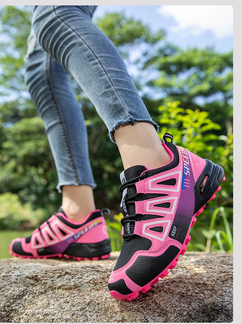 Women's Hiking Shoes Waterproof Outdoor Sports Shoes Women's Walking/Travel Sports Shoes Bicycle Sports Shoes Running Shoes