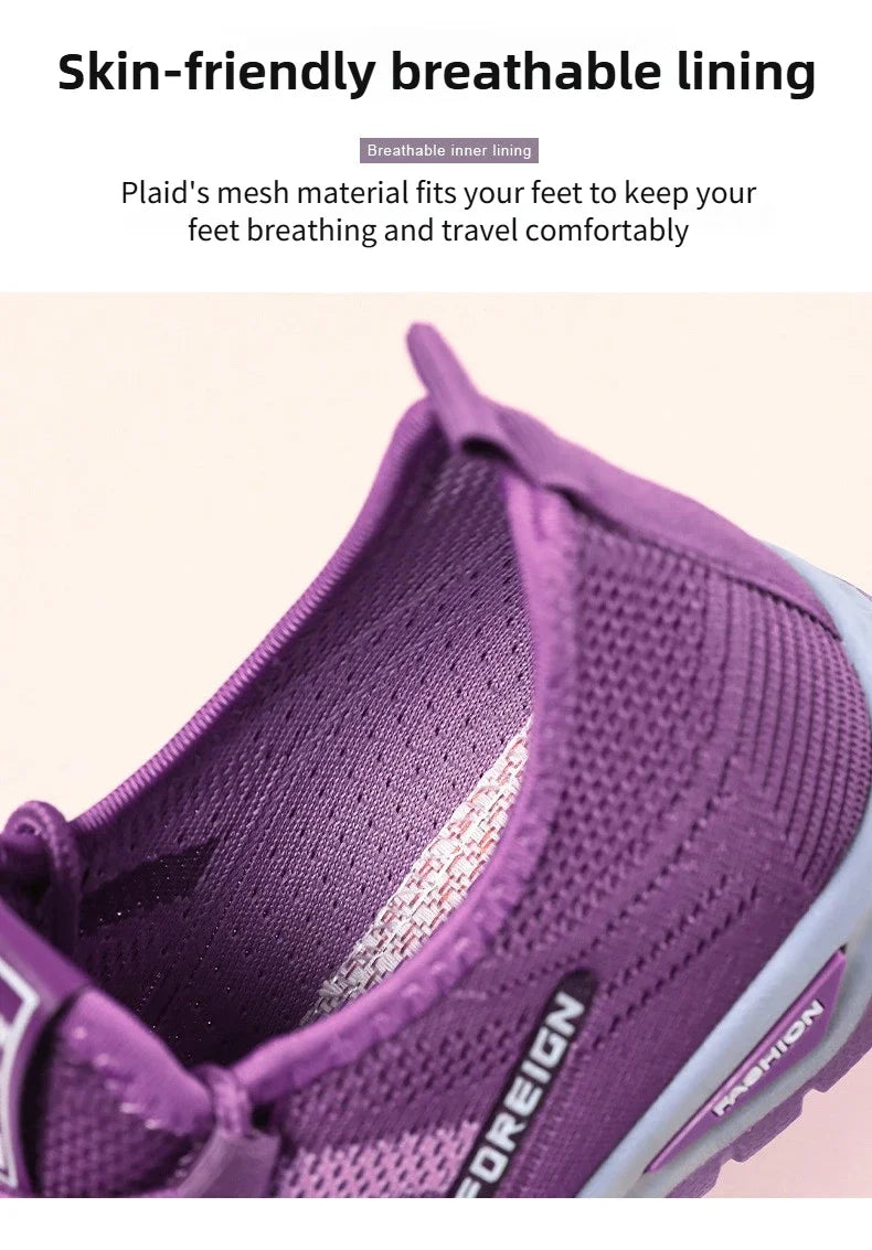 Spring Fashion Women's Shoes High quality Anti slip and Wear resistant/Sports Shoes Mesh Breathable Walking Shoes Designer