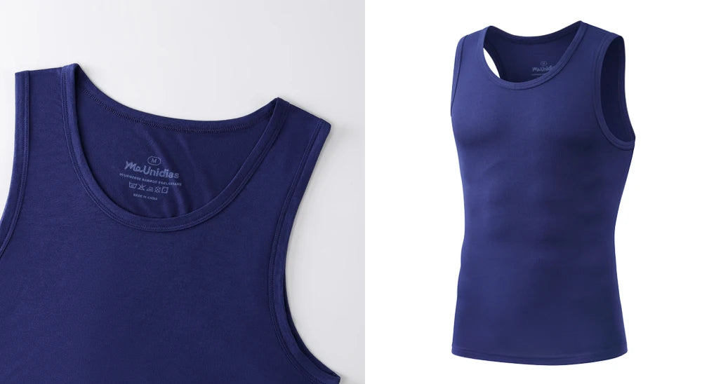 3Pcs/Pack Solid Color Men's Tank Top Sleeveless Undershirts/Men Vest Gym T-Shirt High Quality Bamboo Fiber Man Singlets Sports