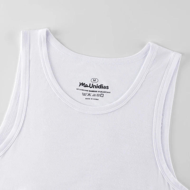 3Pcs/Pack Solid Color Men's Tank Top Sleeveless Undershirts/Men Vest Gym T-Shirt High Quality Bamboo Fiber Man Singlets Sports