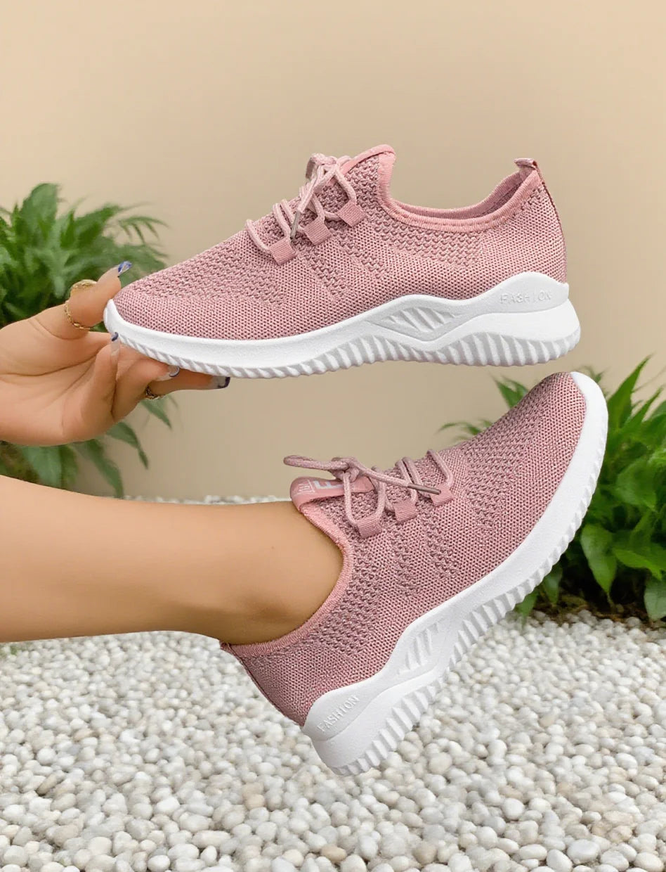 Women's Lightweight Walking Sneakers Breathable Mesh/Upper Non-Slip Outsole Comfortable Slip-On Casual Shoes