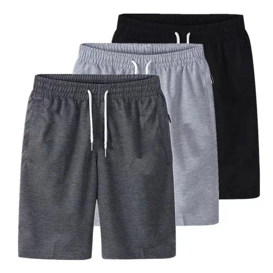 Mens Sports Pocket Solid Drawstring Board Trunk Beach Short Pants Shorts/Summer Thin Trousers Zippered Pocket Loose Sweatpants