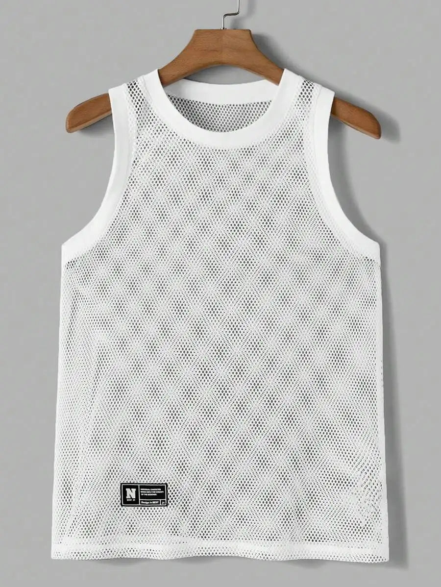 Men's Mesh Sleeveless Tank Top/For Casual Daily Wear Spring Summer