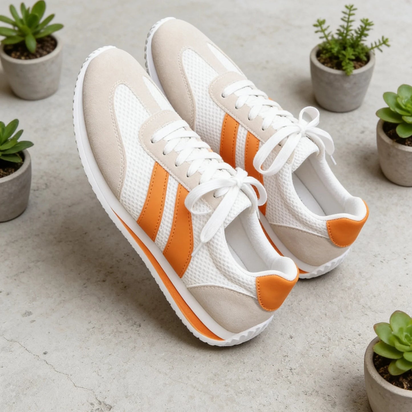 Women's New Casual Lightweight Breathable Running Sport Shoes/Outdoor Walking Shoes Low-Top Round-Toe Sneakers