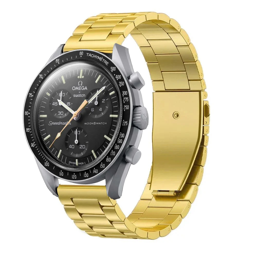 20mm Stainless Steel Strap For Omega X Swatch Joint Moon watch/Metal Folding Buckle Wristband Bracelet For Moon watch Accessory