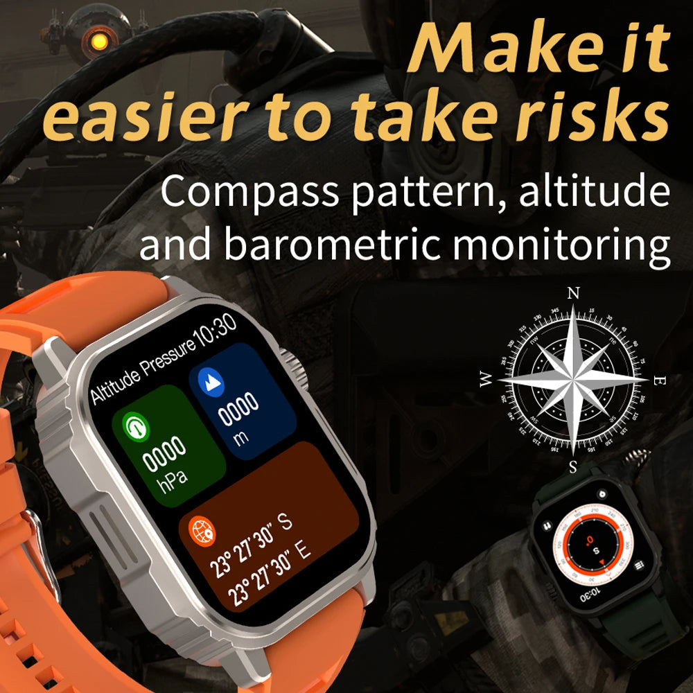Xiaomi Mejia Military Outdoor Smart Watch Men AMOLED Screen/Compass GPS Motion Path Bluetooth Call Smartwatch