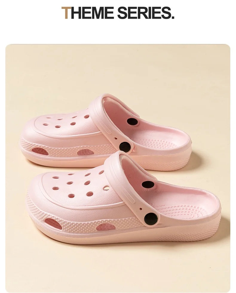 Women Home Slippers Sandals Summer Garden Clogs Shoes Beach Slipper Outdoor Waterproof Soft Slides Casual Anti Slip