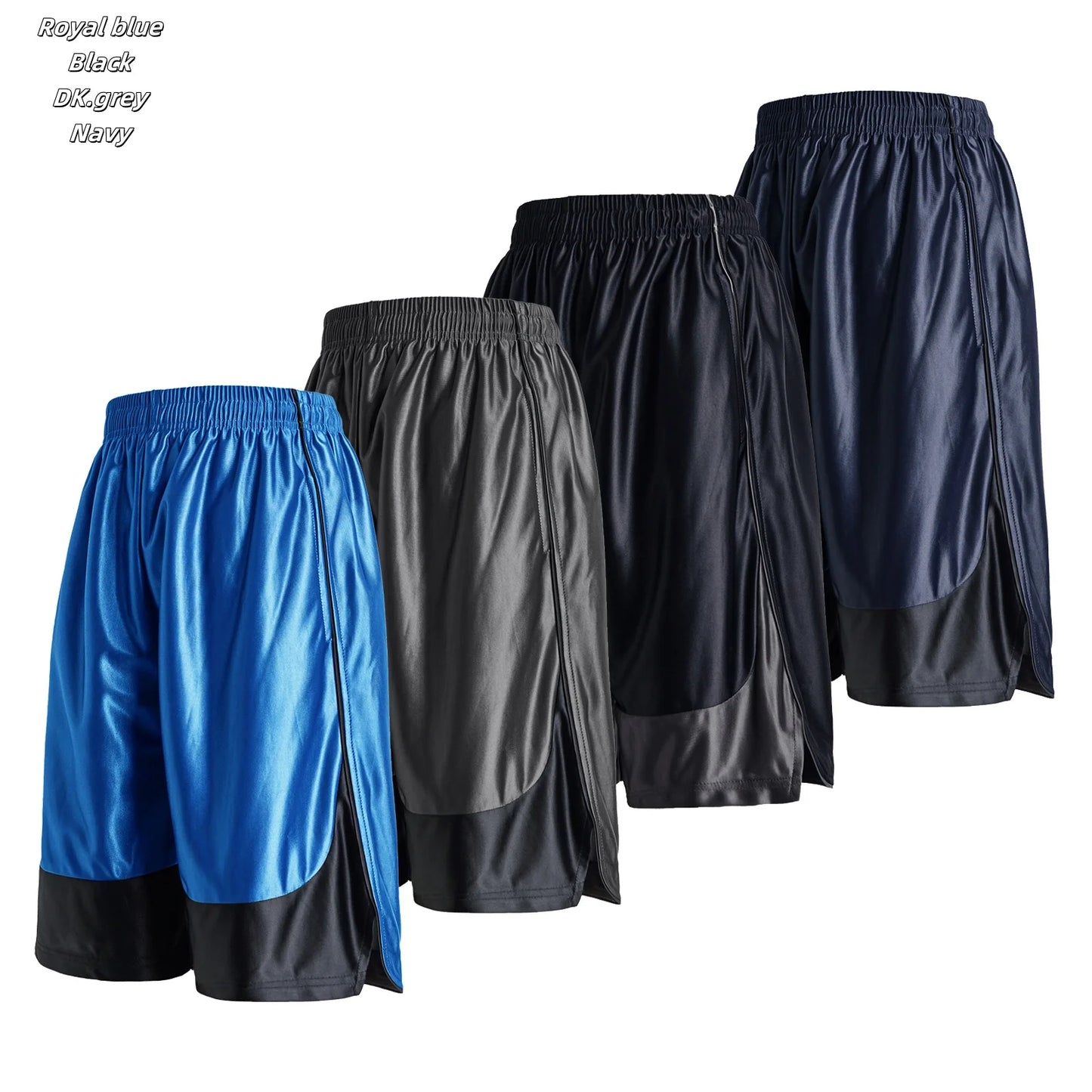 4-piece men's sports shorts quick drying breathable lining/summer training and fitness basketball pants