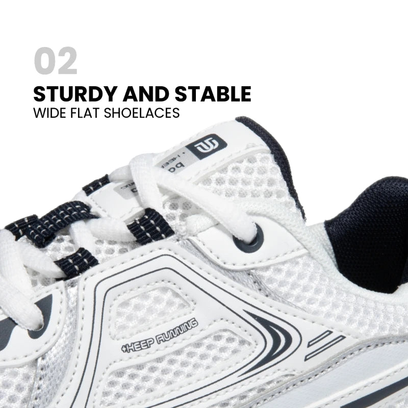 Baasploa Women Sports Shoes Outdoor Lightweight Breathable Jogging Sneakers/Female Casual Mesh Anti-slip Lace Up Running Shoes