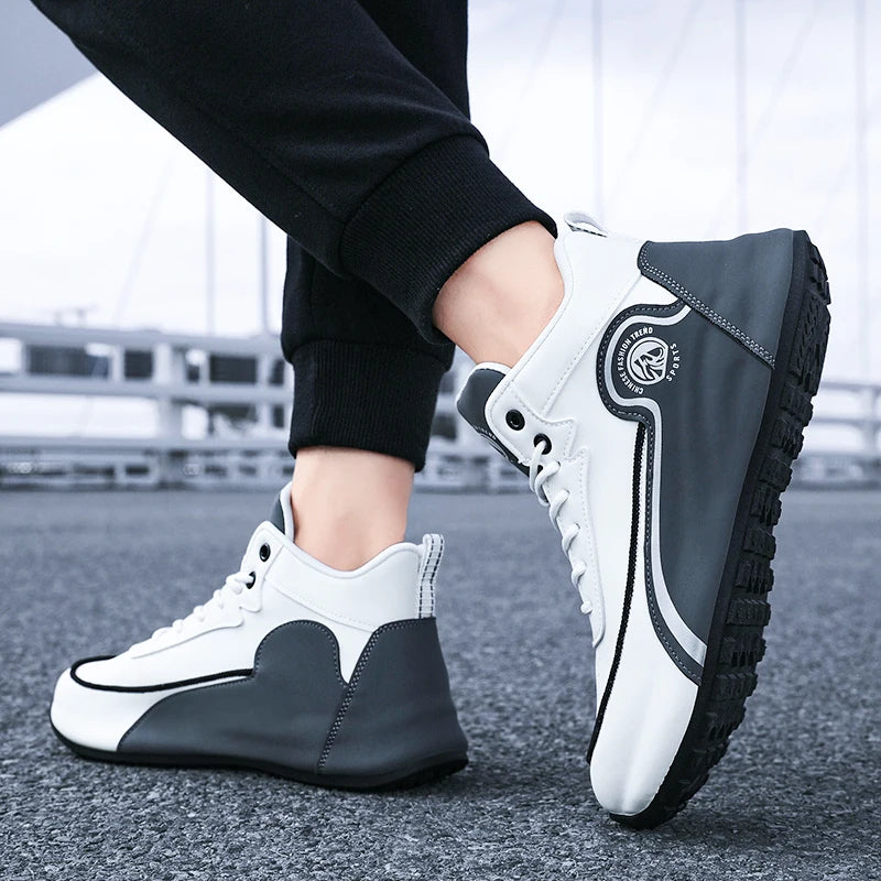 Men's Shoes New Casual Sneakers Shock-Absorbing Breathable/Running Shoes Men's Wear-Resistant Thick-Soled Shoes