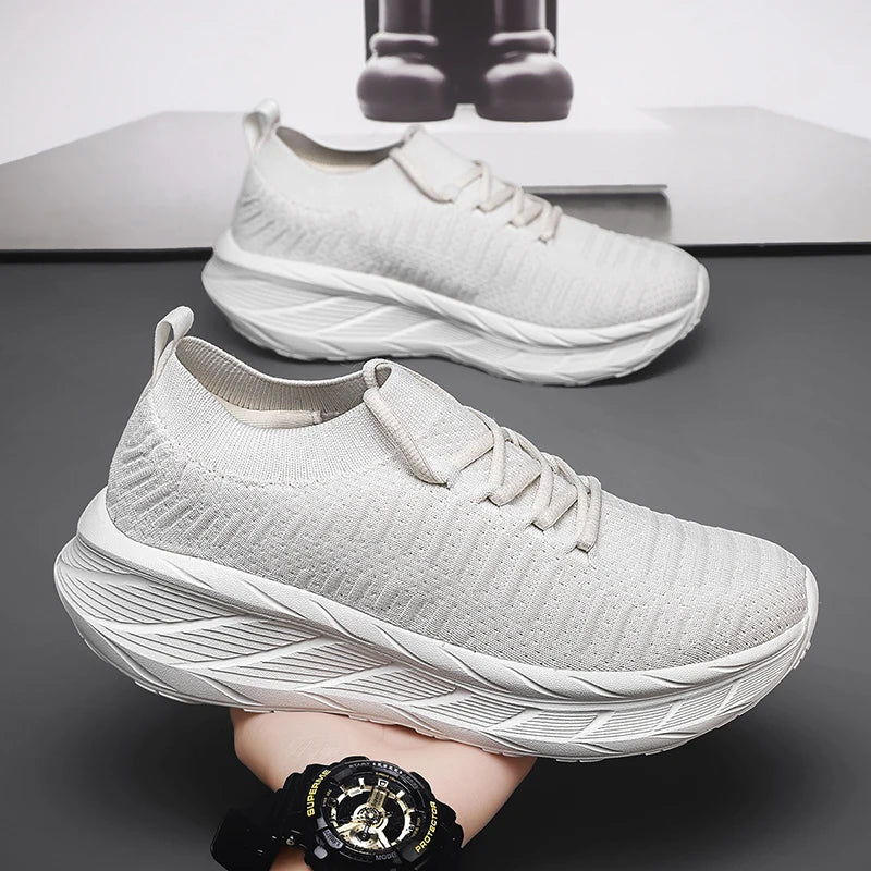 Breathable Men Casual Shoes Lightweight Male Vulcanized Shoes/Outdoor Platform Men's Loafers Soft Mesh Flats Non-slip Sneakers
