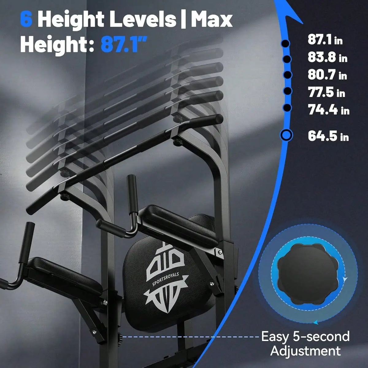 FLYBIRD Power Tower Pull Up Bar Station 450LBS Stable/Pull Up Dip Station For Home Gym Strength Training Equipment