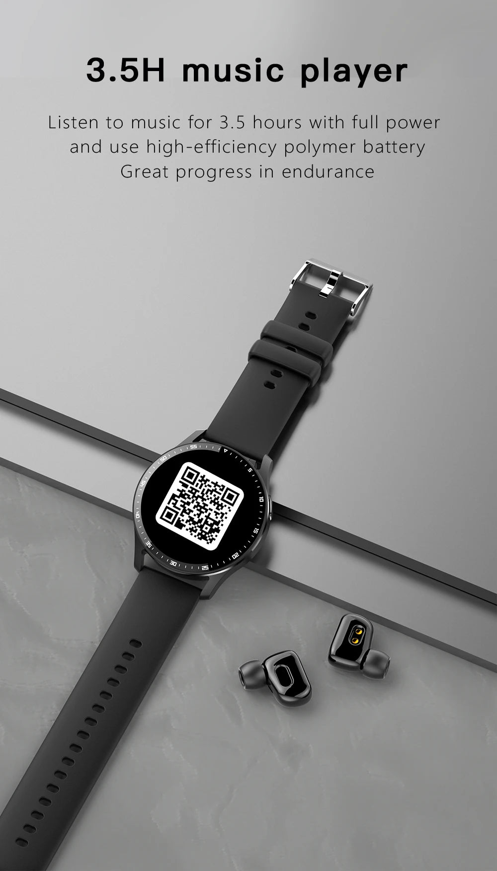 GEJIAN X10 Headset Smart Watch TWS Two In One Wireless Bluetooth/Dual Headset Call Health Blood Pressure Sport Music Smartwatch
