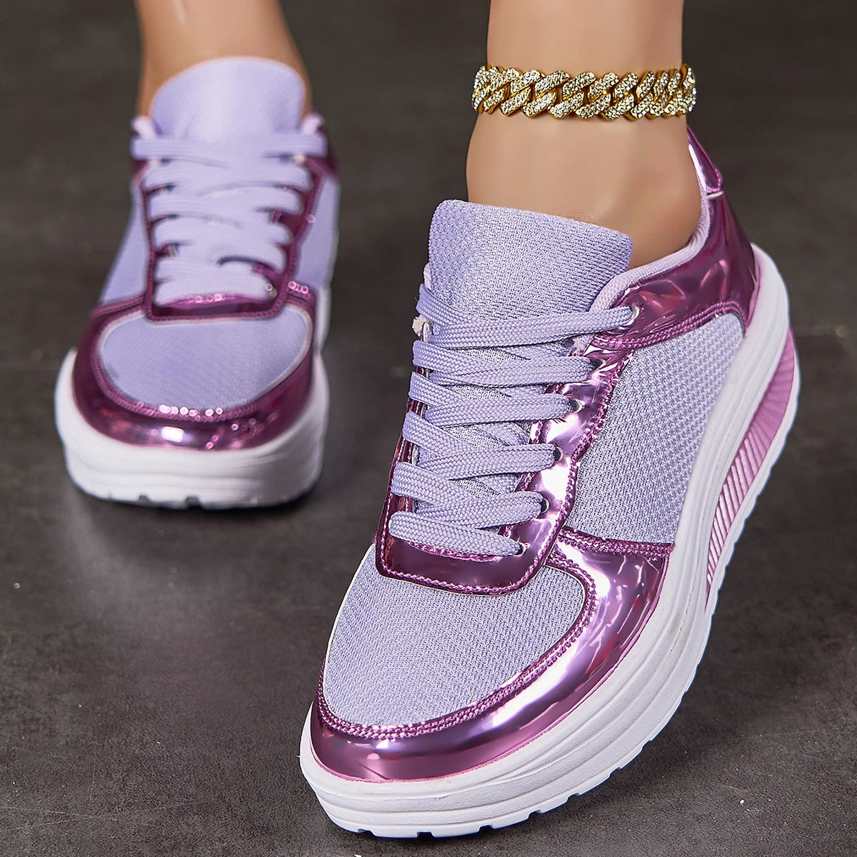 Sneakers For Women Fashion Glitter Girls Women's Casual Shoes/Tennis Shoes For Women, Lightweight Walking Shoes