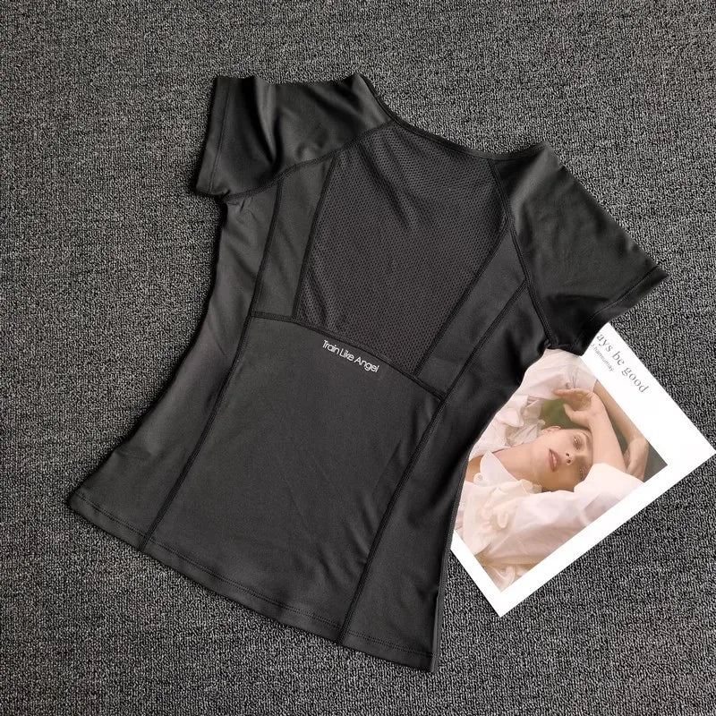 Outdoor Sports Shirt Sportswear Yoga Wear Women's Sports/T-Shirt Fitness Clothes Running Yoga Top Female Workout Tops T-shirt