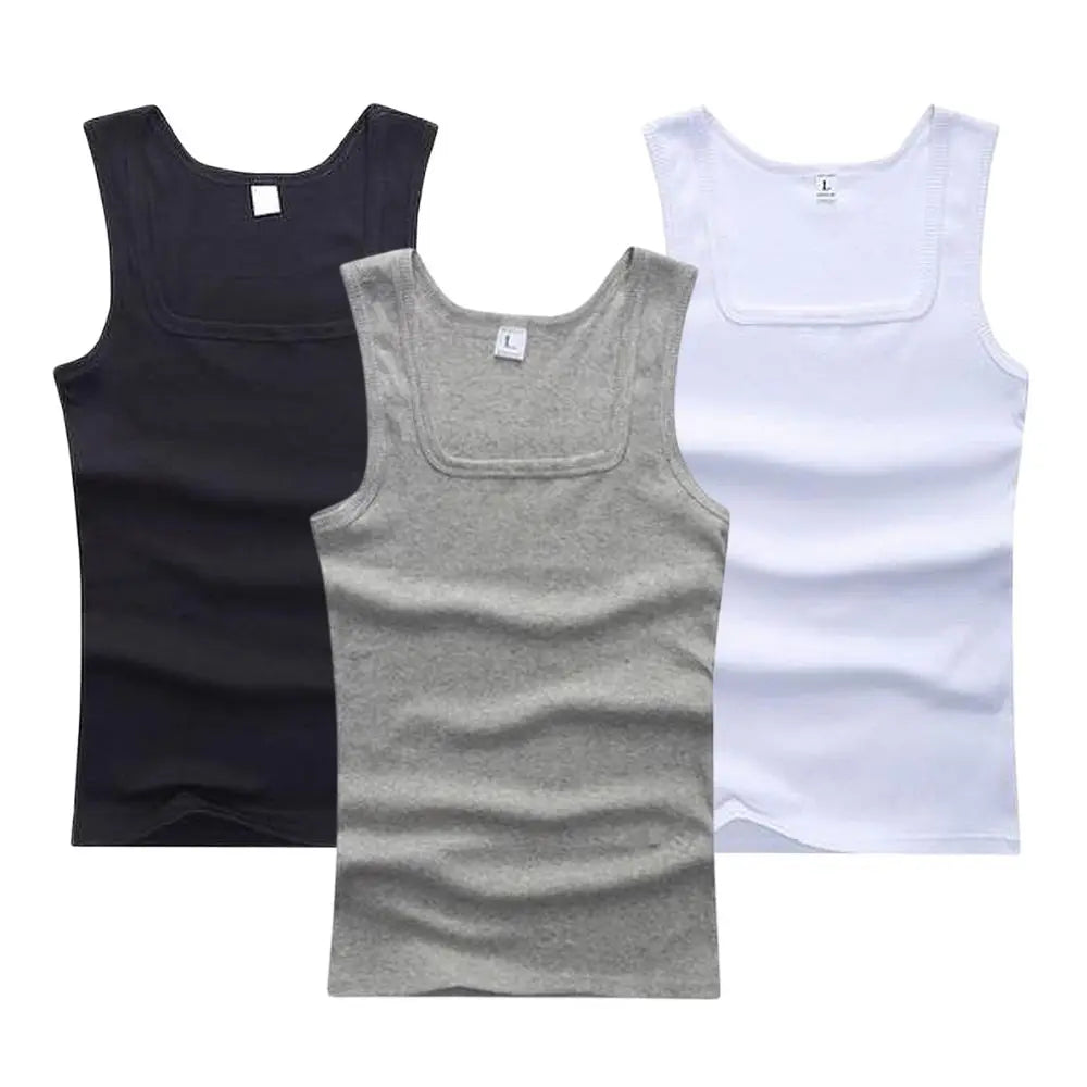 Hot Sale Summer Male clothes Women Basic Elastic tank top/Pure Cotton Sleeveless Men's t-shirt Bodybuilding Fitness T-shirt