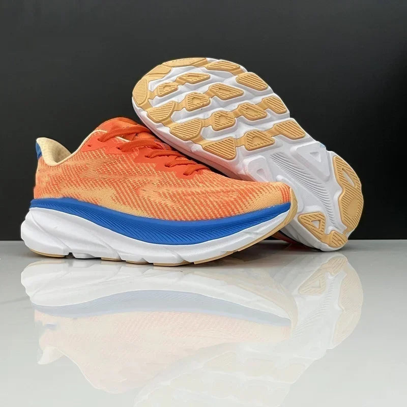 Running Shoes for Men Women Purple Blue Gradient Mesh Sneakers/Soft Thick Cushion Anti Slip Athletic Trainers