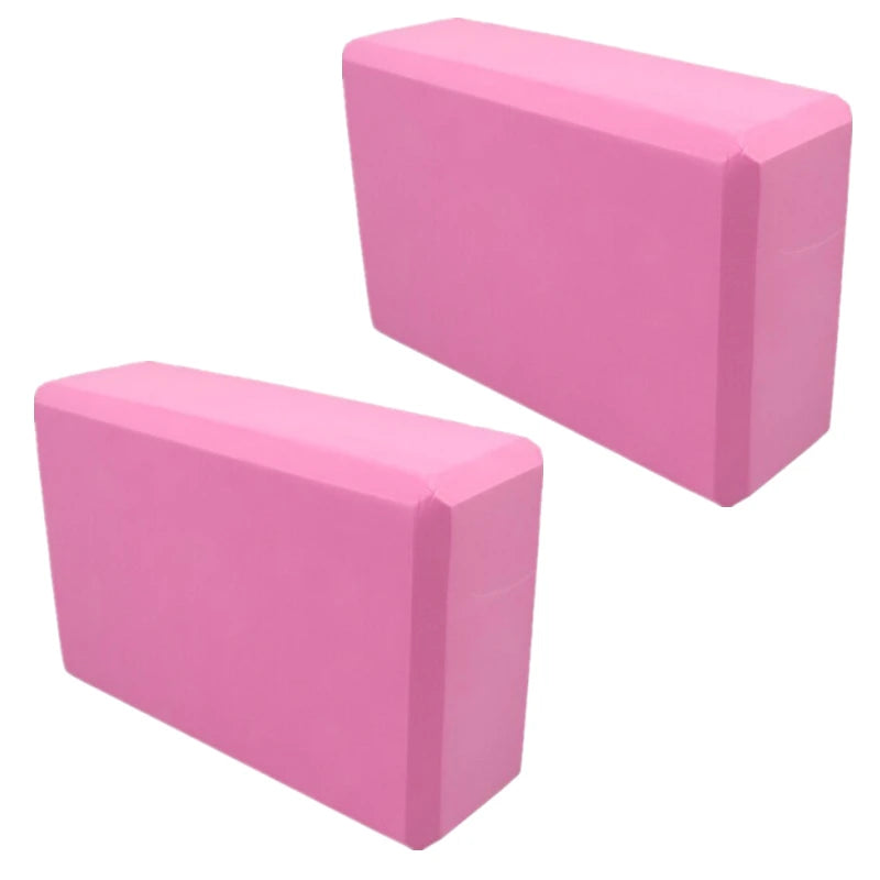 2PCS EVA Gym Blocks Foam Brick Training Exercise Fitness Equipment/Dance Yoga Auxiliary Tool Stretching Body Shaping Yoga Blocks