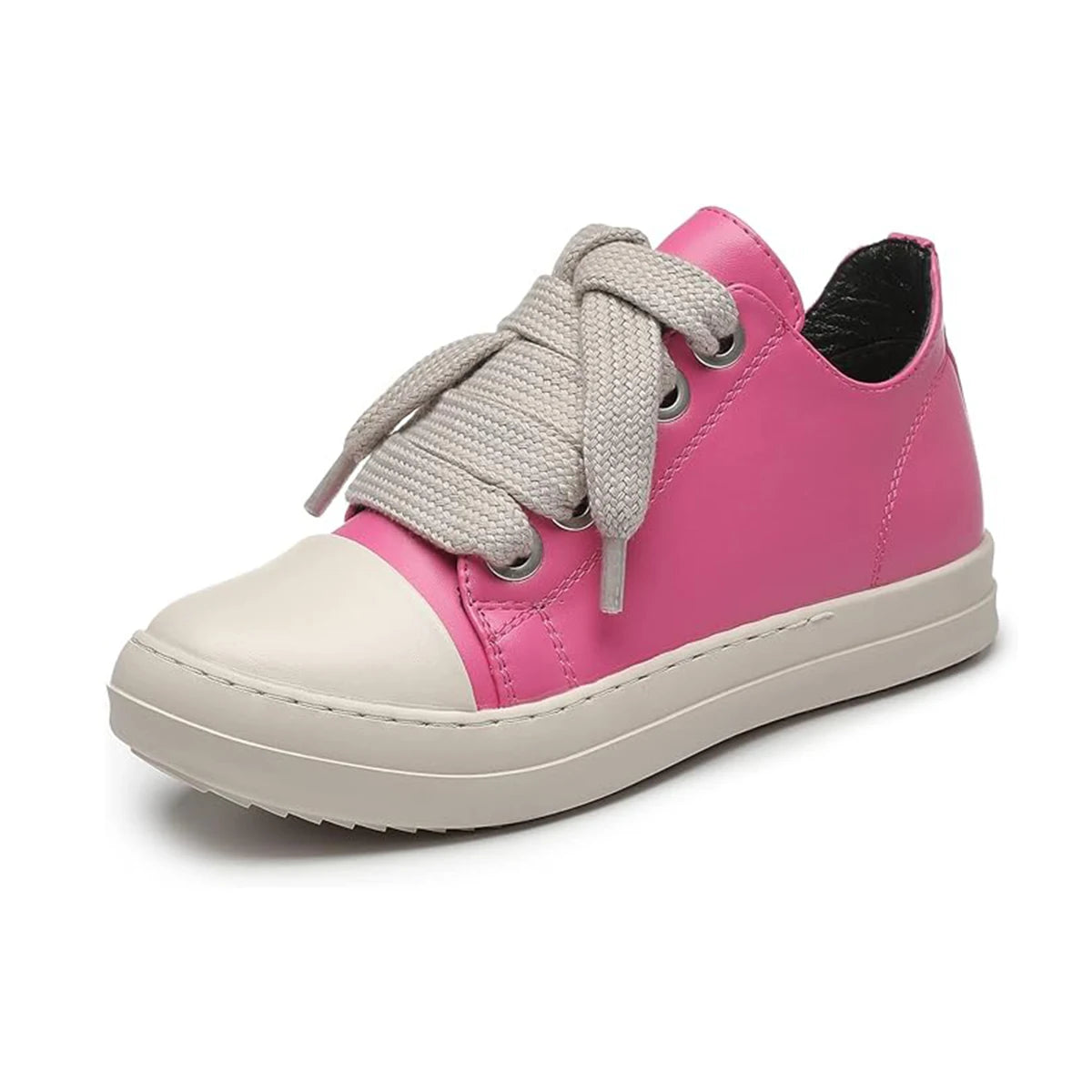Men's Coarse Shoelaces, Low Cut Flat Bottom Casual Shoes/Minimalist College Style Sports Shoes