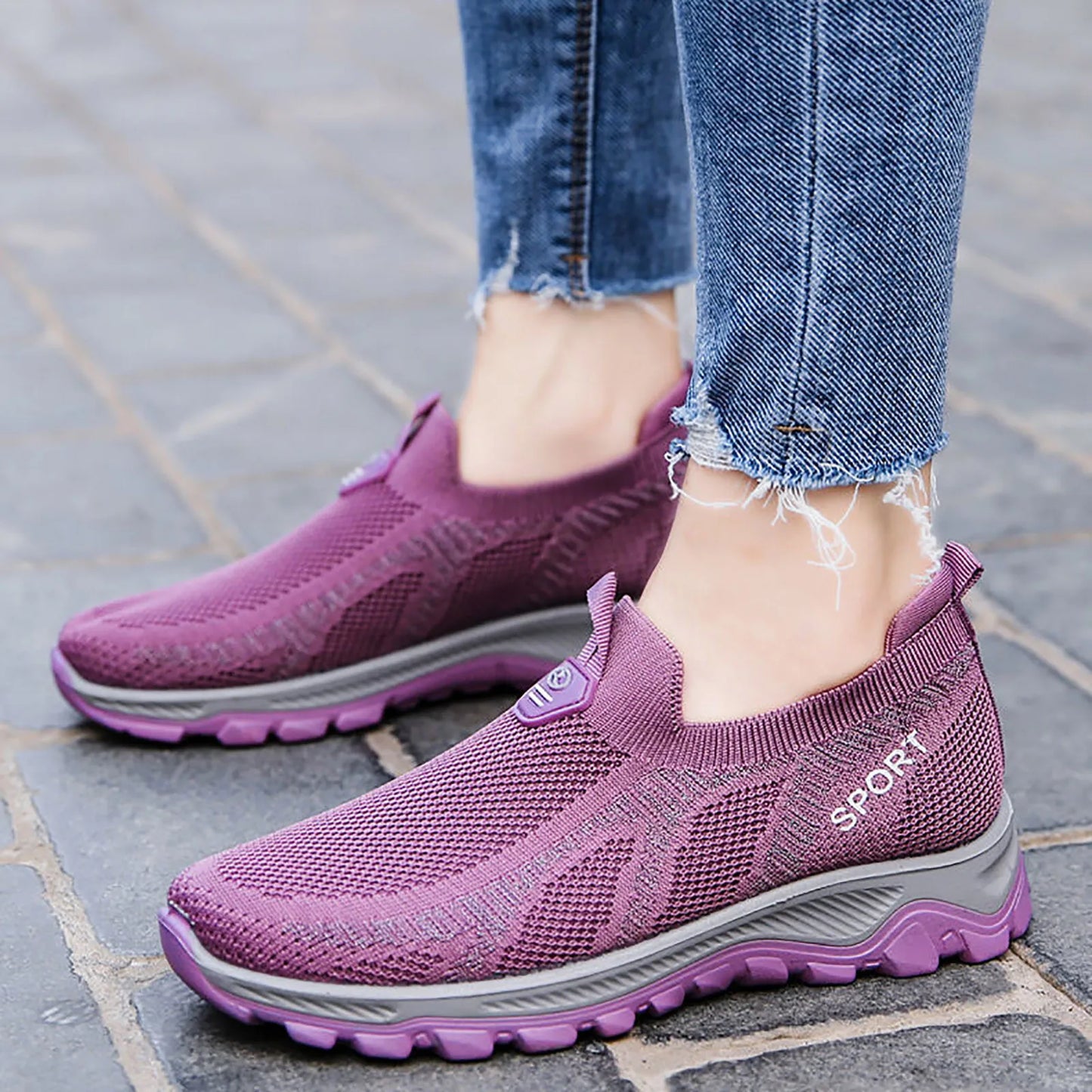 Mesh Running Sneaker Athletic Breathable Female Shoes For Women/2024 Sport Walking Shoes Footwear Outdoor Flats