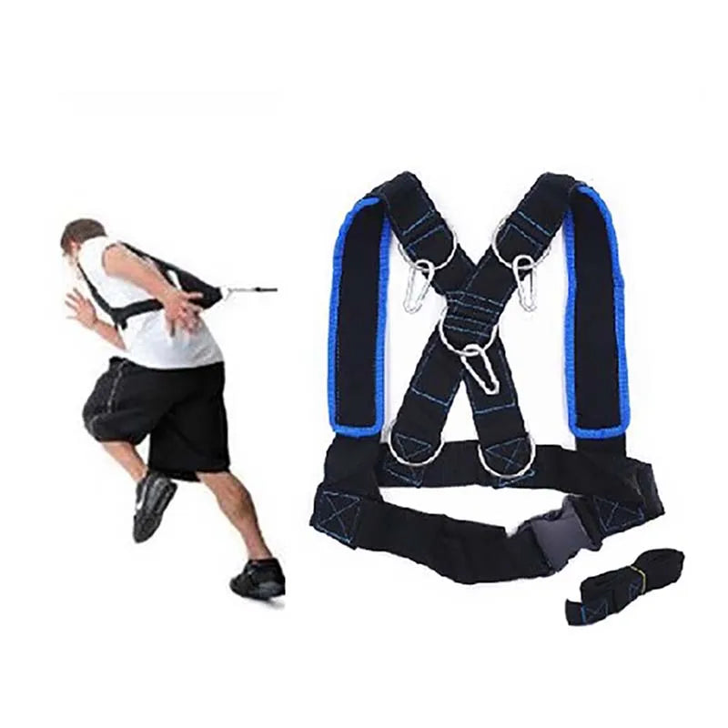 Sled Harness Sprinters Speed X Back Vest, Resistance Bands/Tire Towing Blet, Weight-Bearing Fitness Equipment