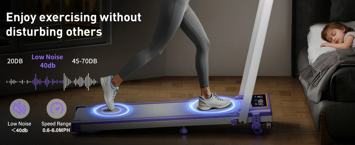 Folding Walking Pad with 15% Incline/RGB Light/Dual Screen Display/3.5HP Treadmills for Home,350lbs Capacity Smart App