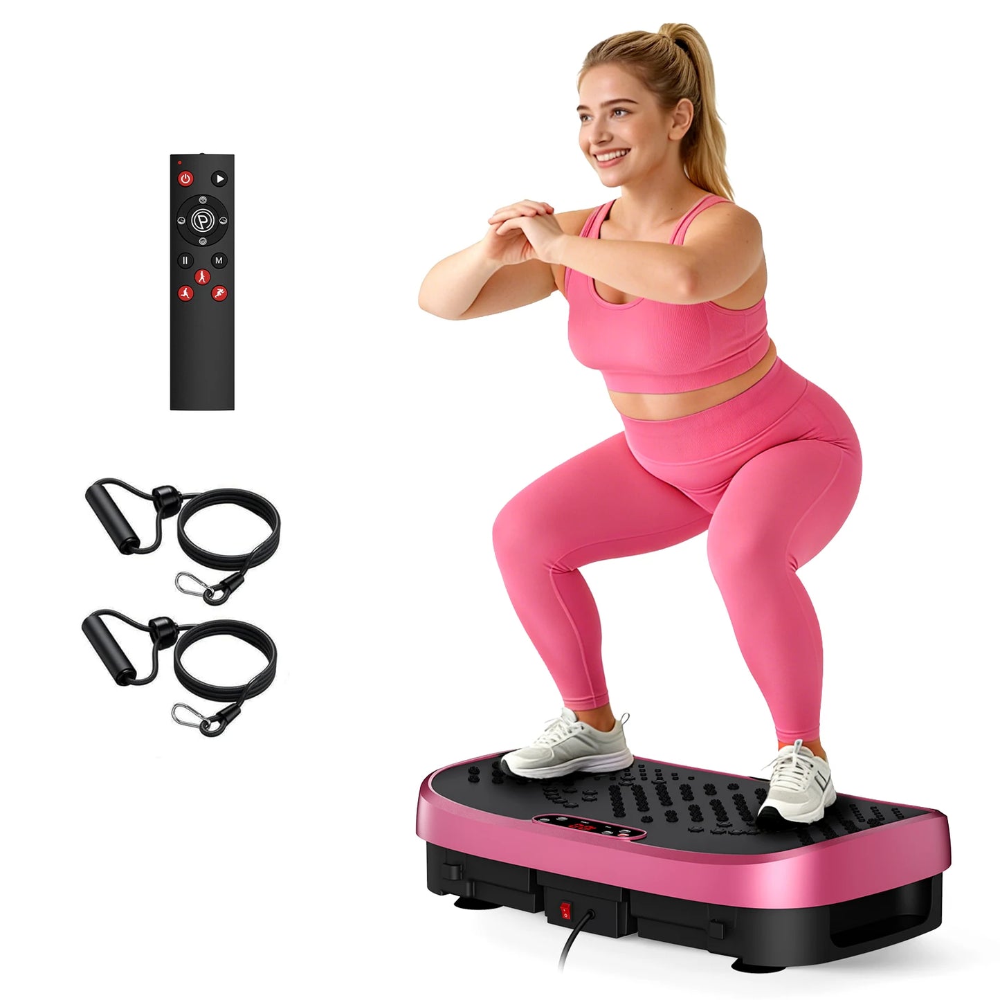 Magnetic Vibration Plate Exercise Machine Fat Burning 120 Levels/330lbs Portable Quiet Home Fitness  APP Control Workout Platform