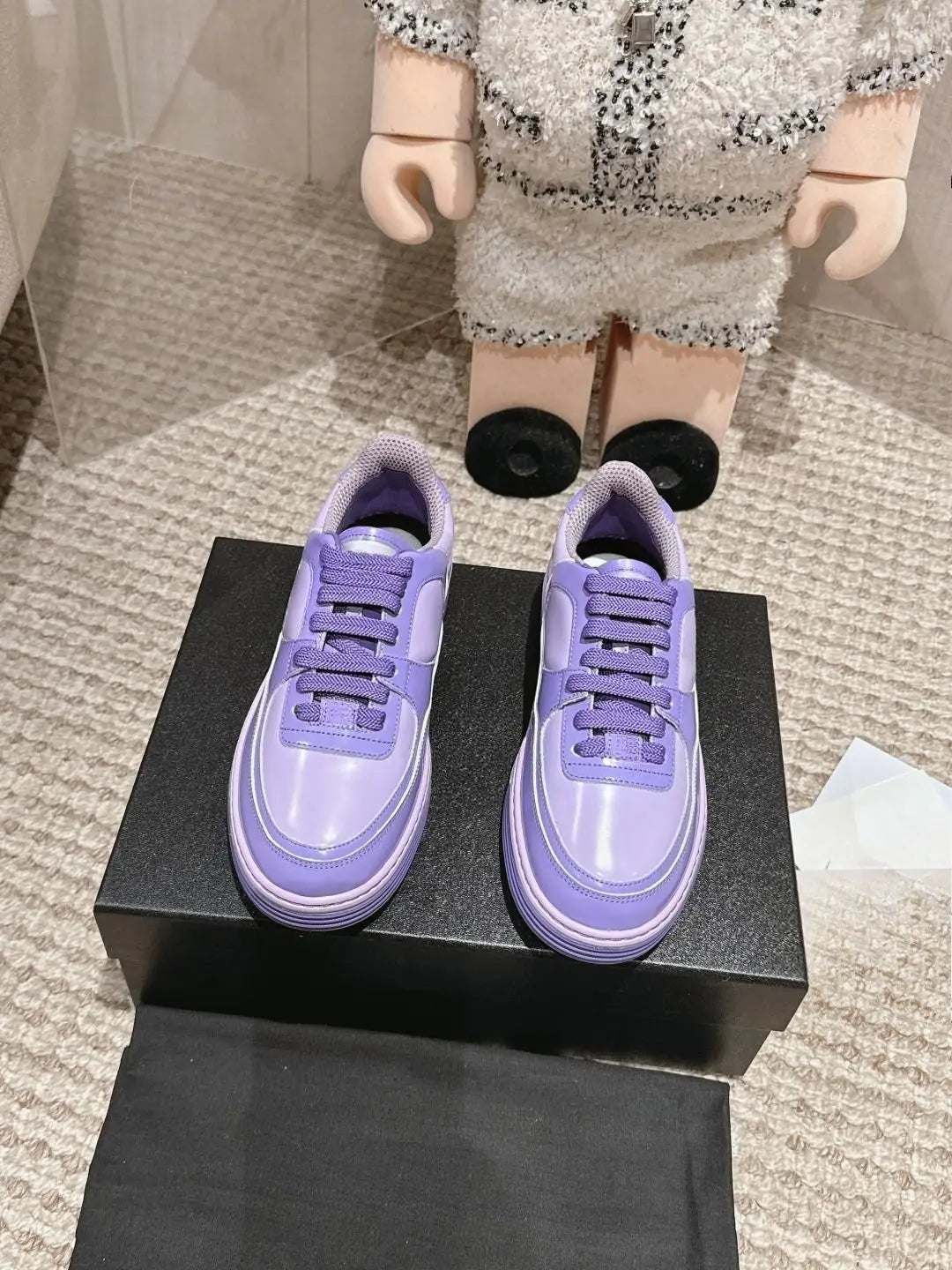Light Purple Soft Unisex Skateboard Shoes Thick Sole Casual Board Shoes/Soft Sole Canvas Couple Canvas Shoes Non Slip Wear Resistant