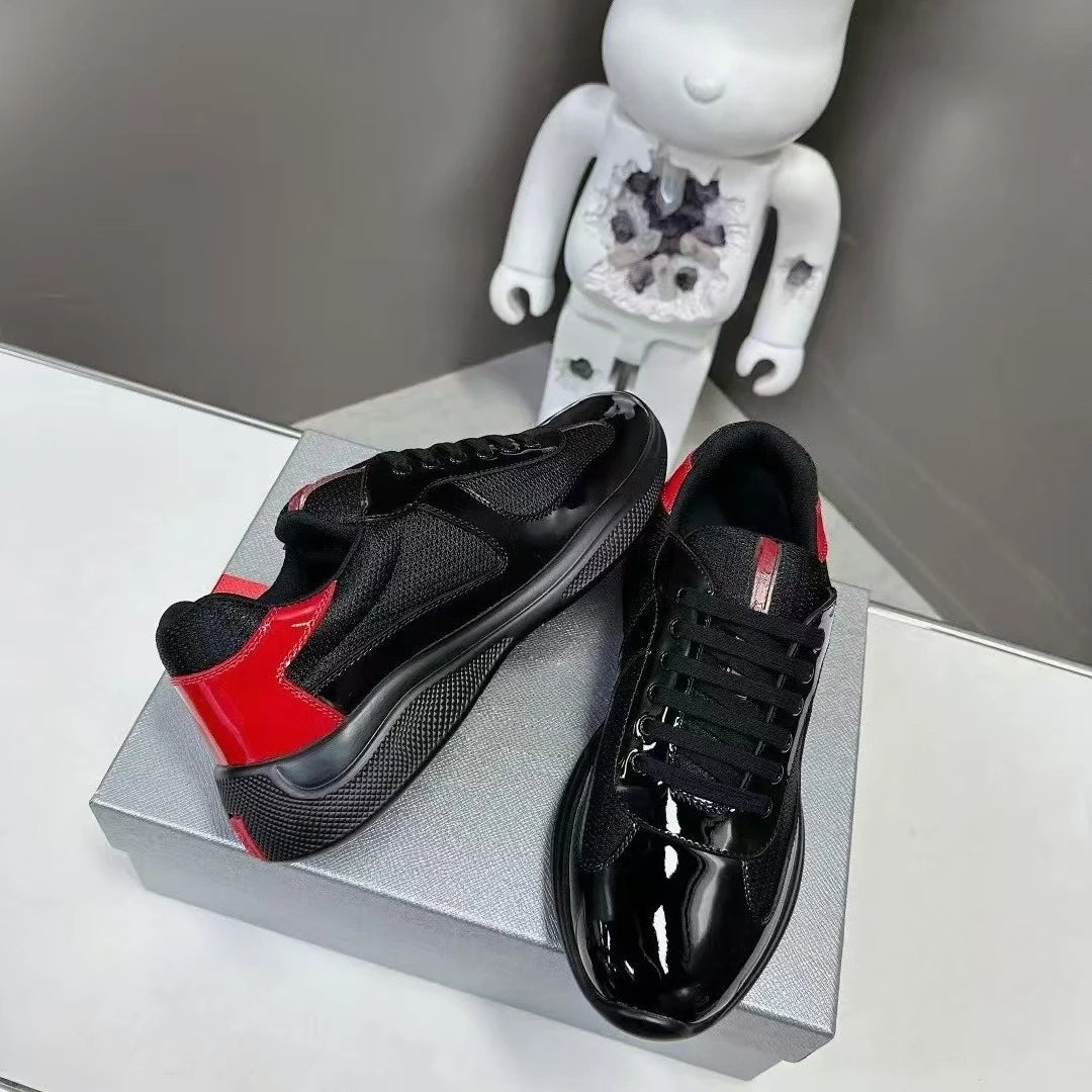 New P-style breathable casual sneakers for summer high-end men's shoes/fashionable mesh panel shoes fitness shoes