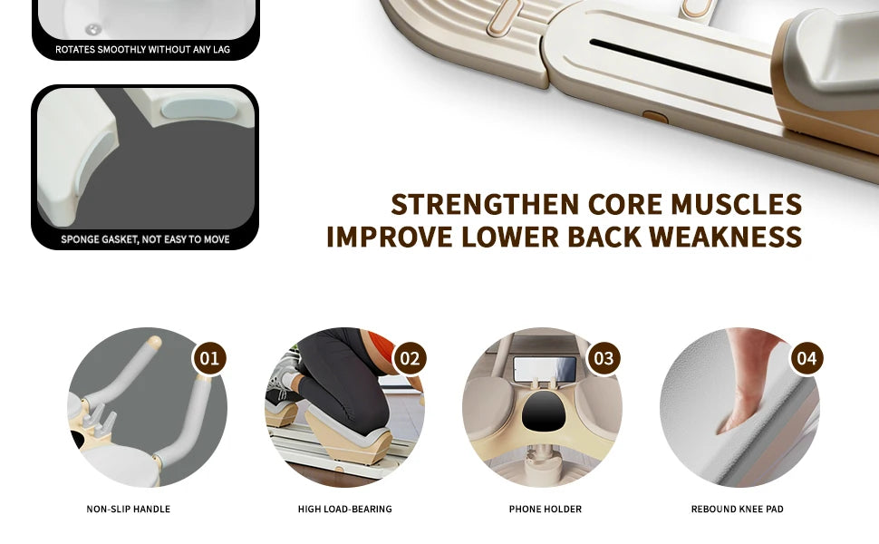 Spine Twist and Stretch Trainer Low-Impact Home Gym Equipment/for Waist Toning, Leg Stretching & Core Activation