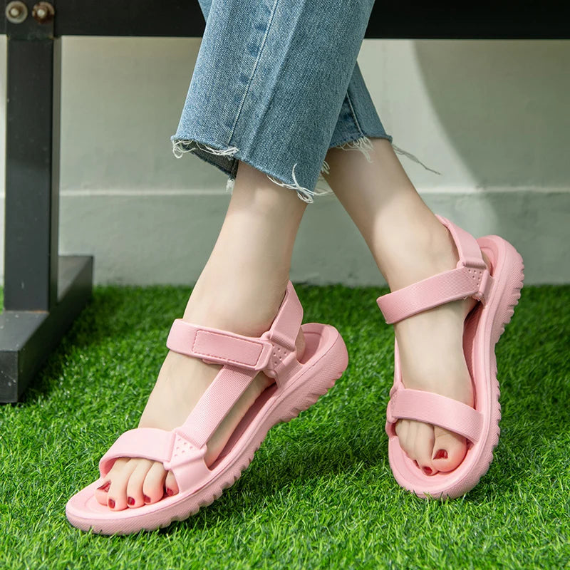 Women's Sandals Fashion Trend Anti-slip Wear-resistant Lightweight/EVA Flat Sandals for Women Outdoor Beach Shoes for Women