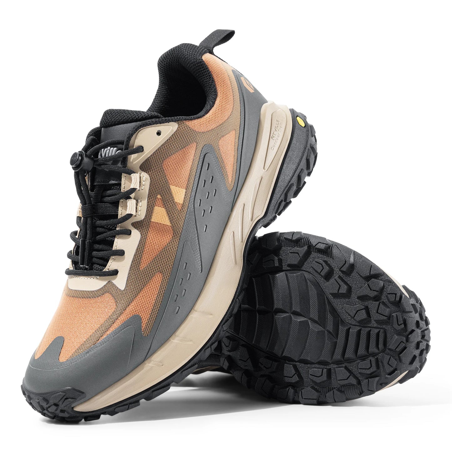 Fittington Wide Shoes For Man  Breathable Mesh Upper Sneakers/Non-Slip Trekking Hiking Walking Shoes With High Arch Support