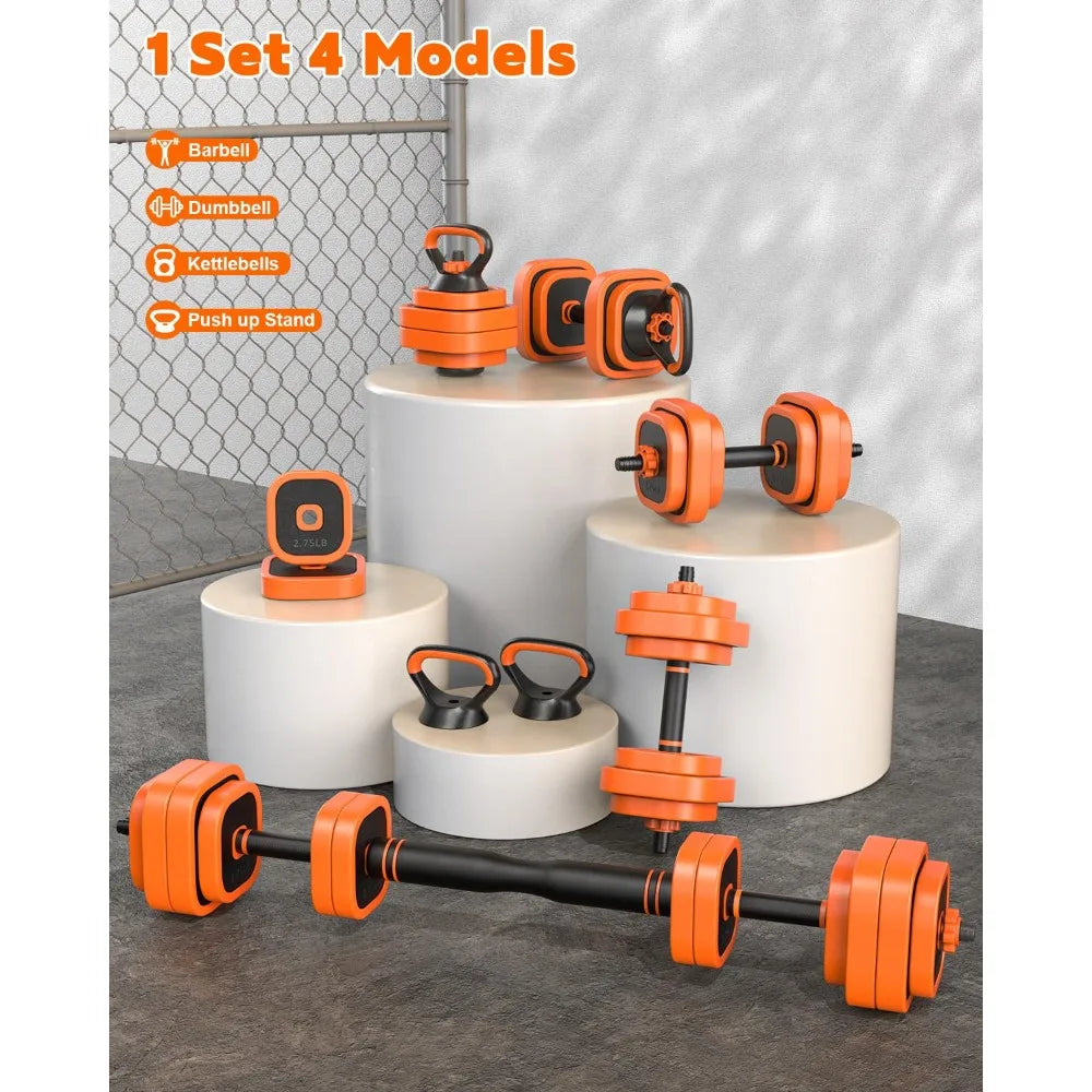 Adjustable Dumbbells Set, 45/65/85 lbs Free Weight Set with Connector/4 in1 Dumbbells Set for Home Gym Workout, Customized