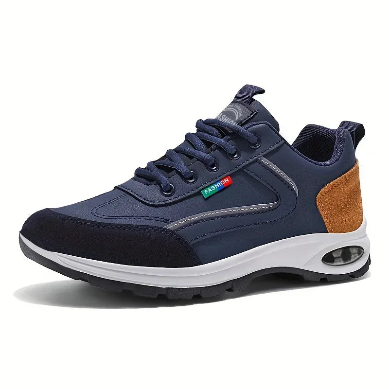 Men's Trendy Sports Shoes Lightweight Breathable Modern/Non Slip Shoes Suede Detailing Outdoor Stylish Daily Wear Men Sneakers