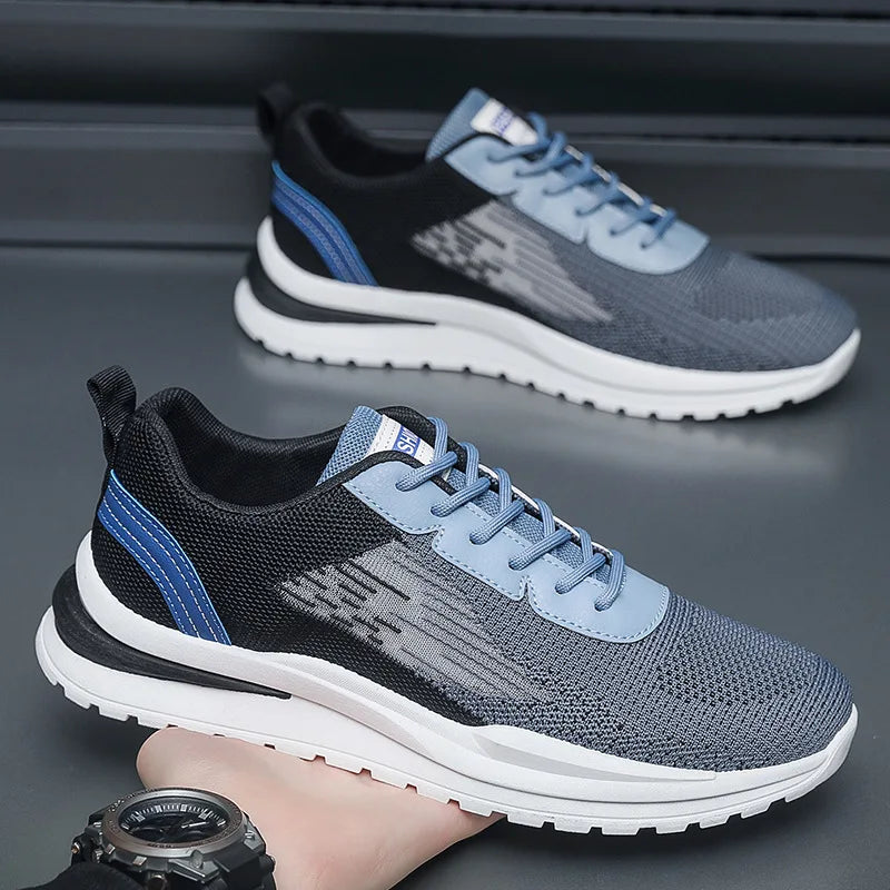 Men's Breathable Mesh Sports Shoes Casual Lightweight Sneakers/Male Comfortable Outdoor Anti-slip Running Shoes