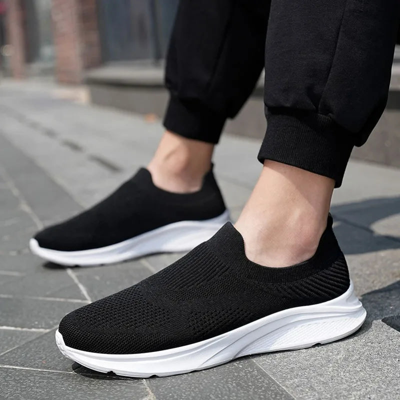 Sneakers Lightweight Loafers Summer Mesh Soft Sole Running/Plus Size Walking Men Outdoor Breathable Casual Shoes